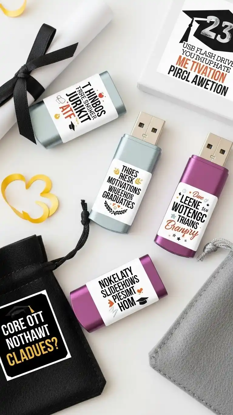 25 Graduation Party Favors for Guests Ideas That Wow Everyone 27 23. USB Flash Drives with Motivational Quotes