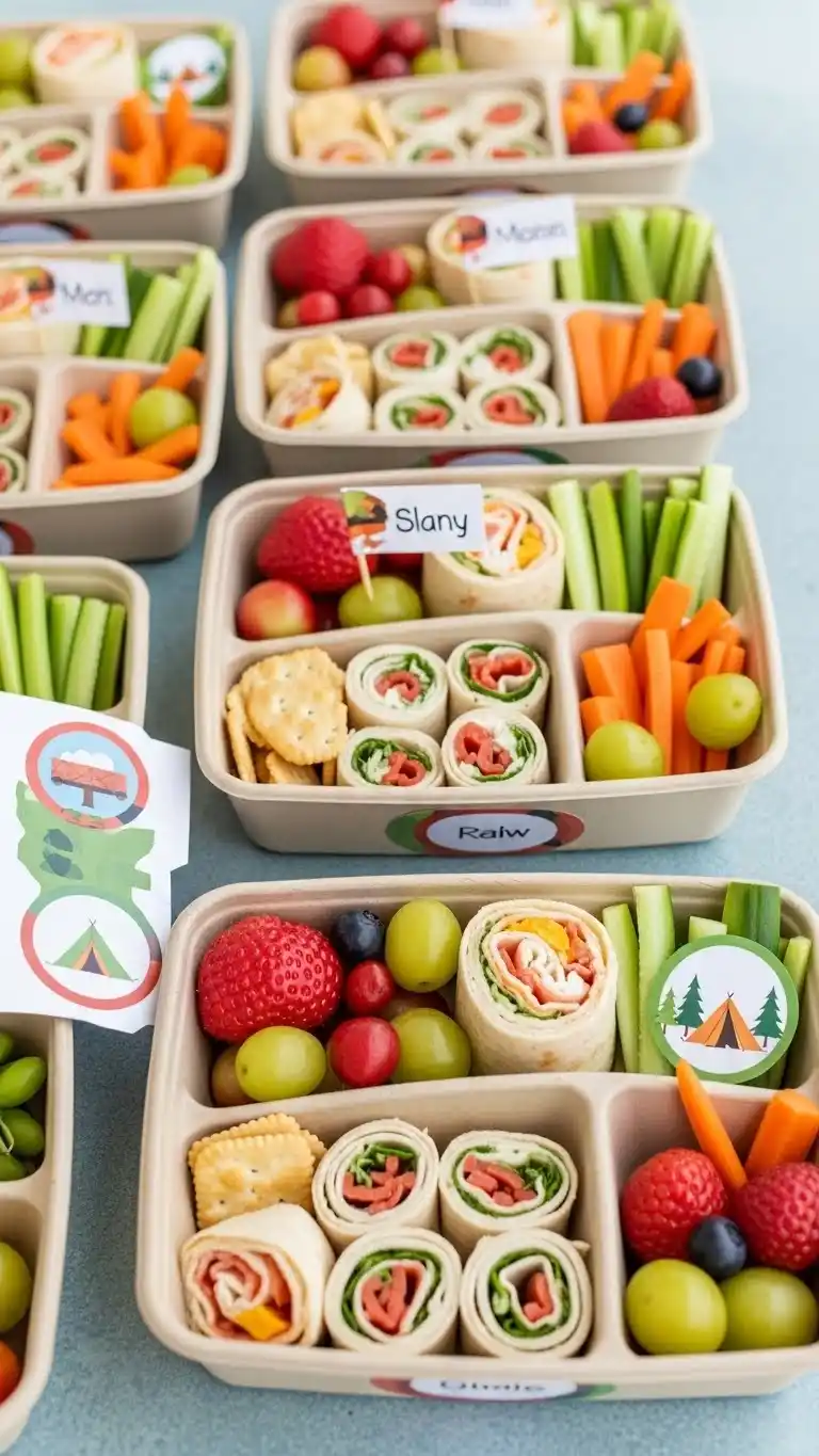 Camping Themed Birthday Party Ideas for Outdoor Fun 29 25. Camp-Style Picnic Lunch Boxes