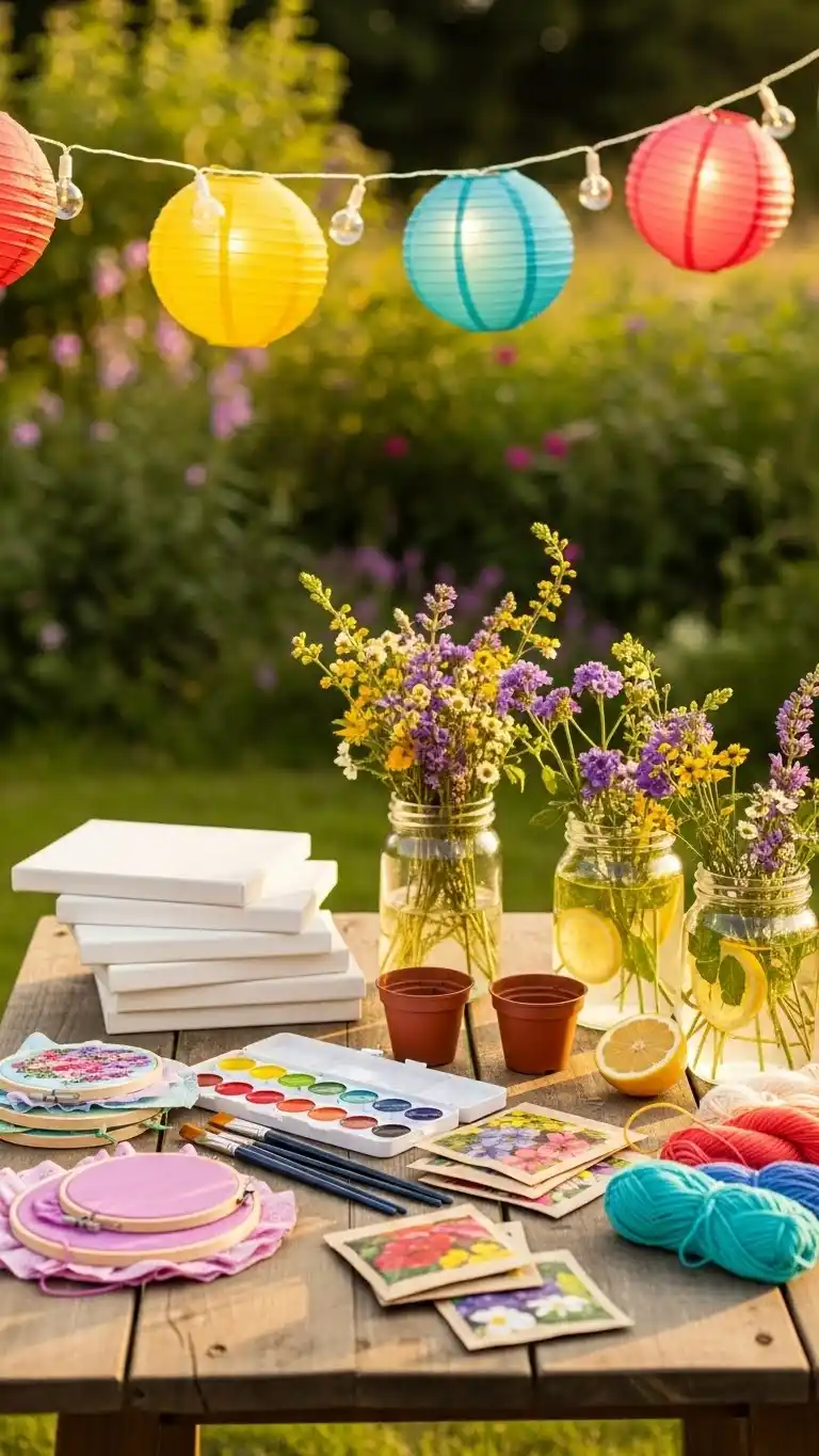 27 Creative Summer Birthday Party Ideas for Adults 29 25. Summer Craft Workshop Celebration