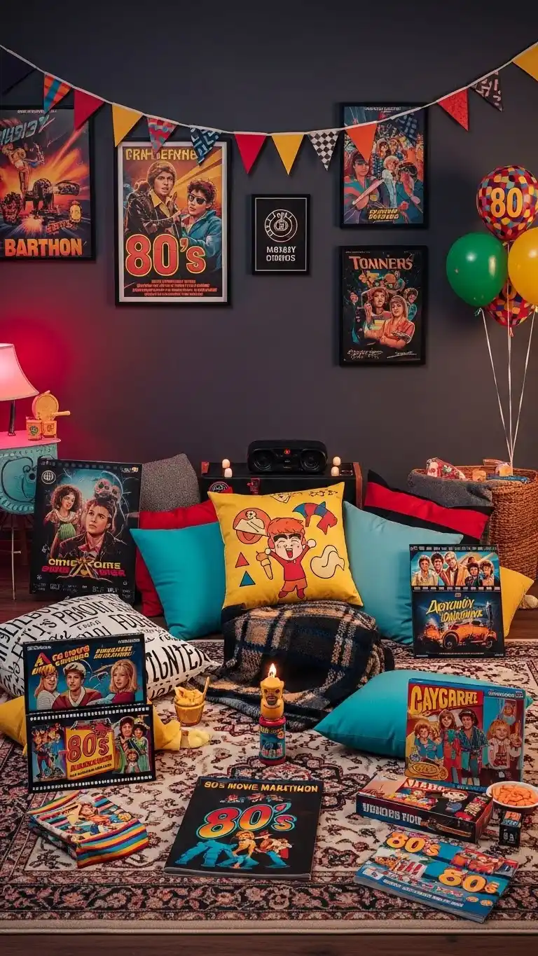 21 Stylish & Fun 80s Birthday Party Ideas to Try 7 3. 80s Movie Marathon Celebration