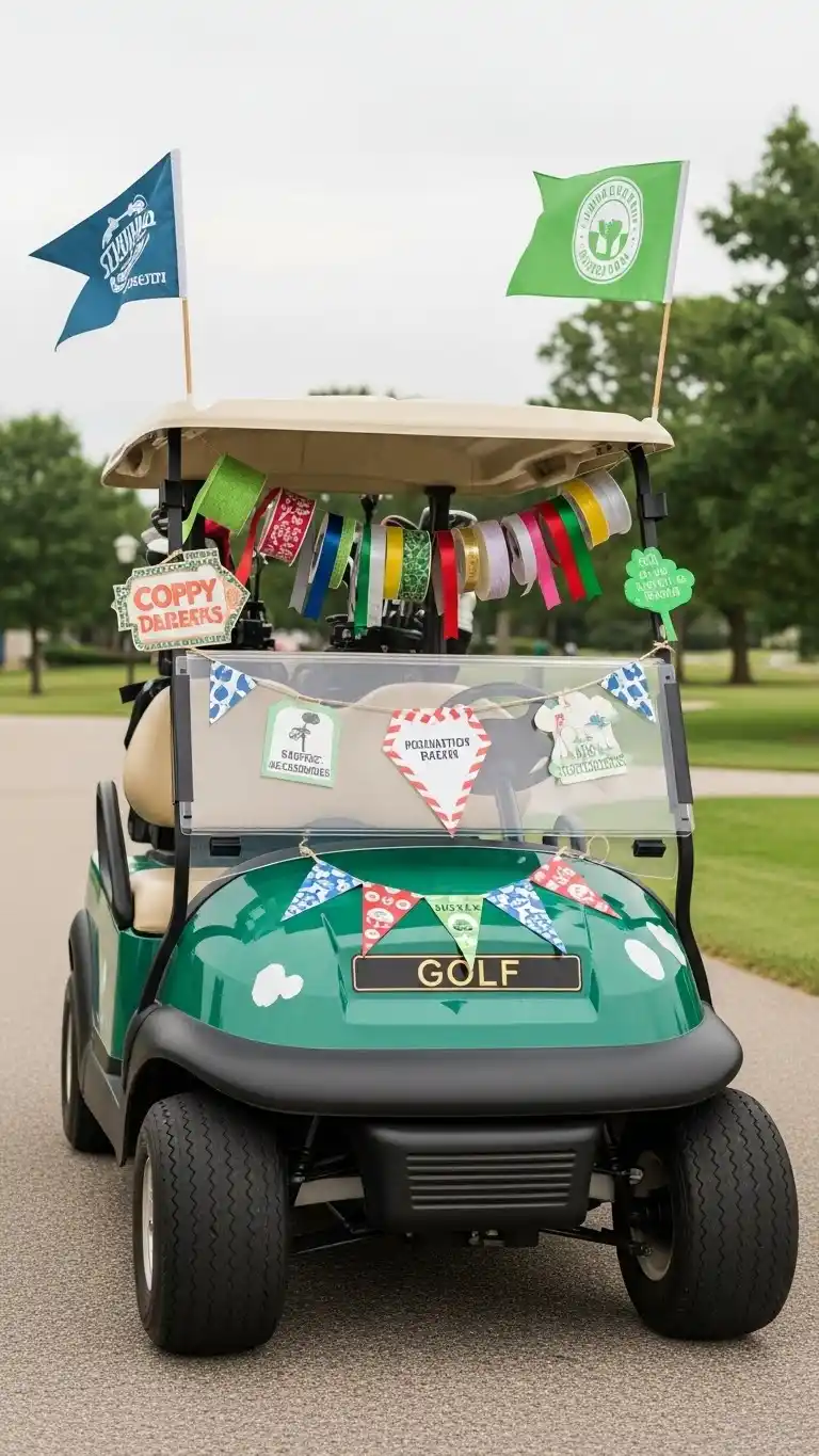 23 Creative Golf Themed Birthday Party Ideas That Wow 7 3. Golf Cart Decoration Party