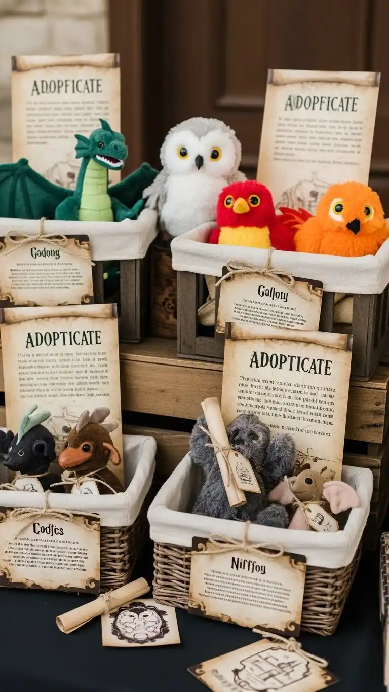 17 Harry Potter Birthday Party Ideas for Adults That Wow 9 5. Create a Magical Creature Adoption Corner