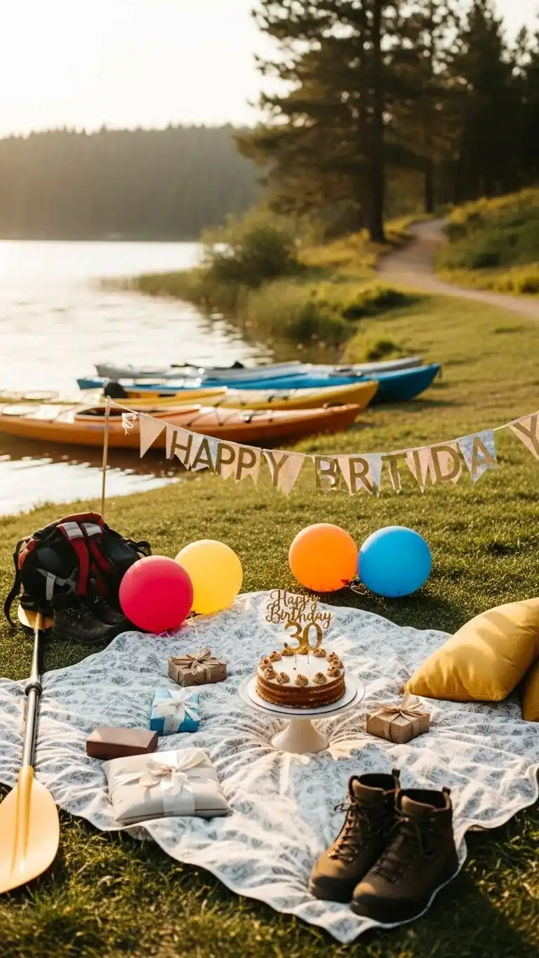 19 Chic & Fun 30th Birthday Party Ideas for Women 10 6. Adventure Day — Hiking, Kayaking, or Outdoor Fun