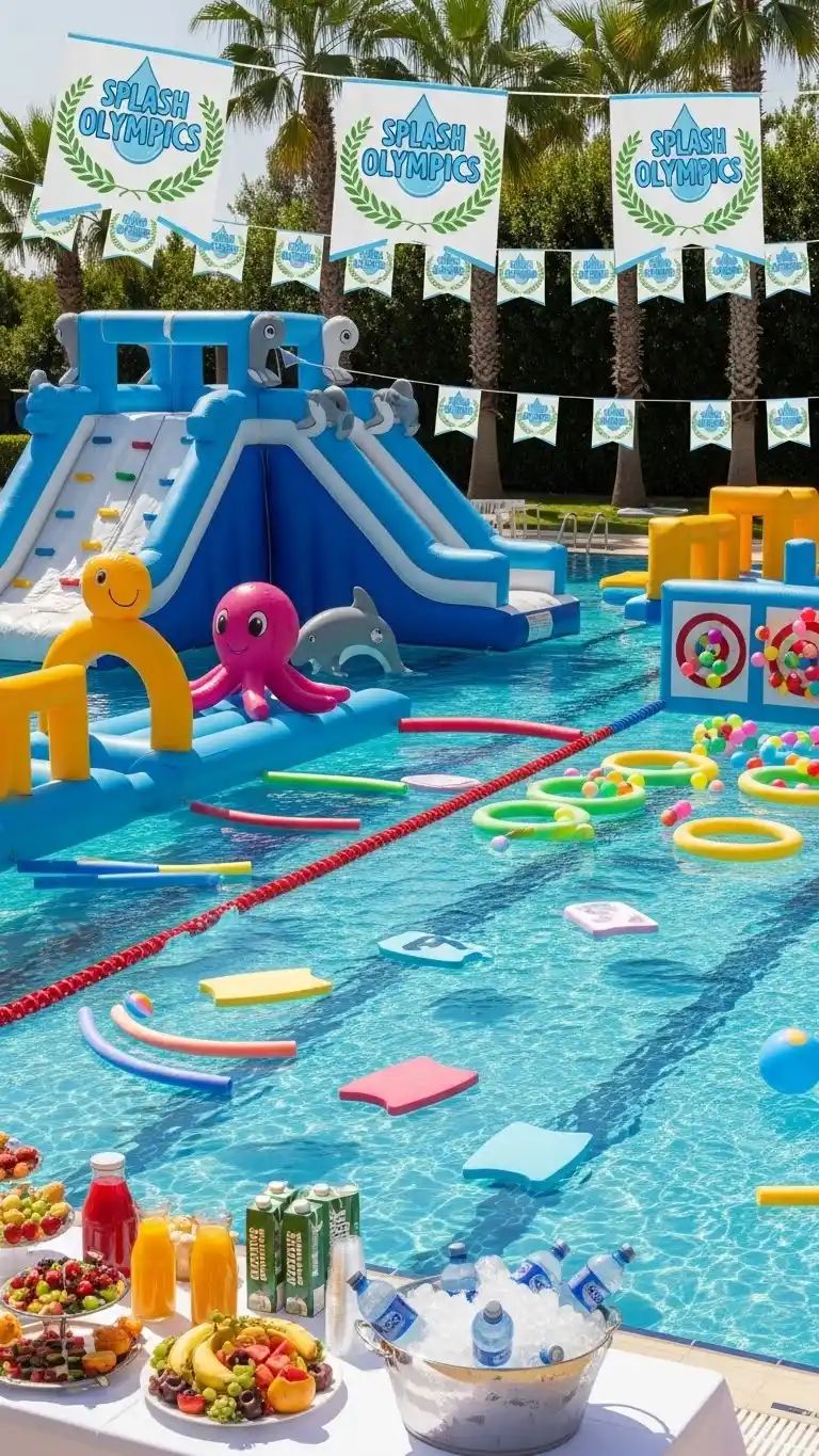 Summer Pool Party Ideas: 19 Fun Ways to Splash 11 7. Family-Friendly Splash Olympics