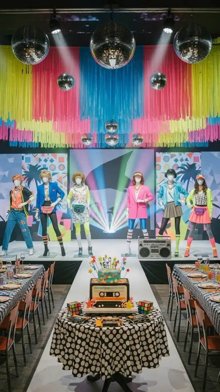 21 Stylish & Fun 80s Birthday Party Ideas to Try 11 7. Retro Fashion Runway Show