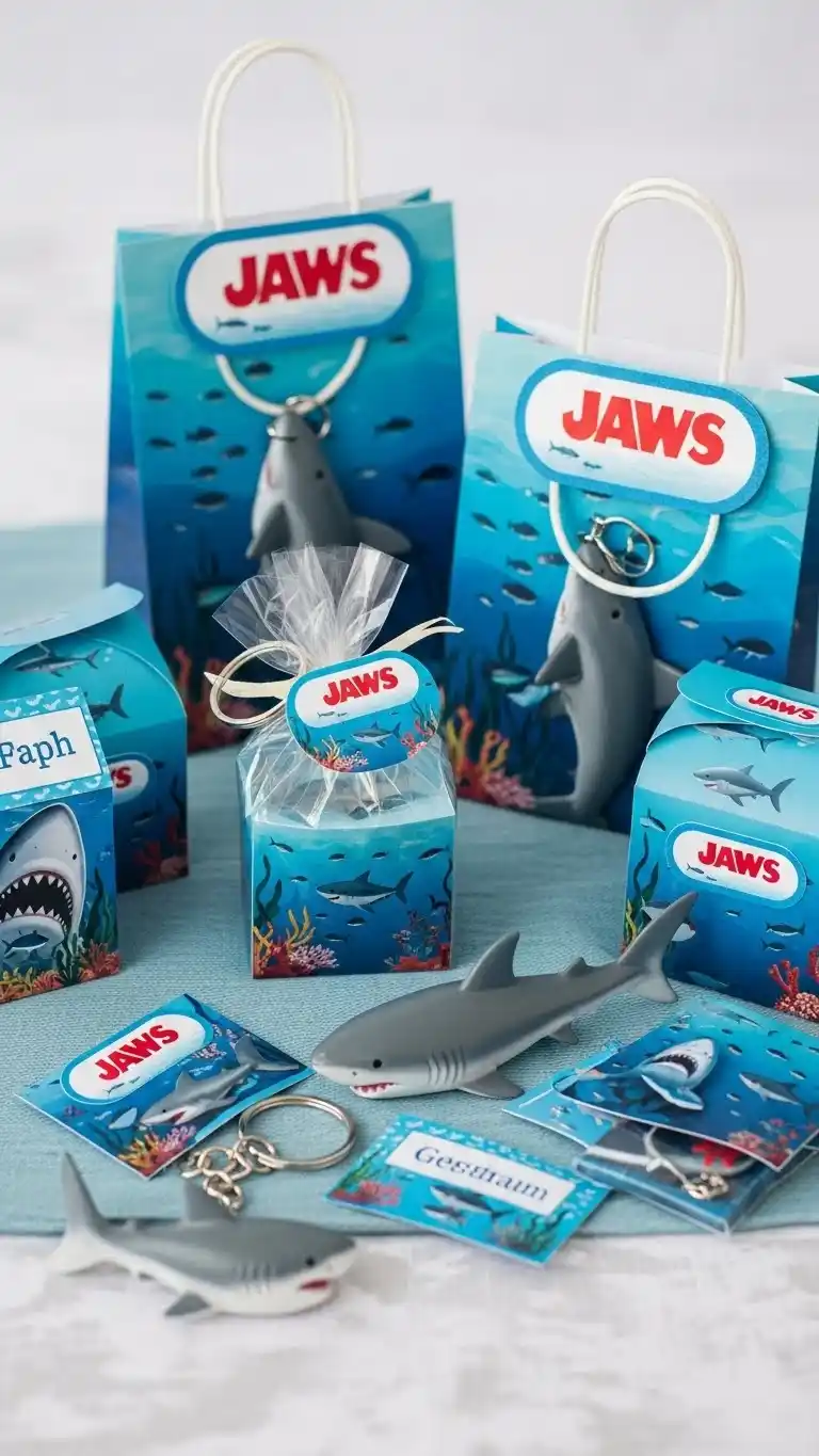 Jaws Party Ideas for a Thrilling Celebration 11 7. Shark-Themed Party Favors
