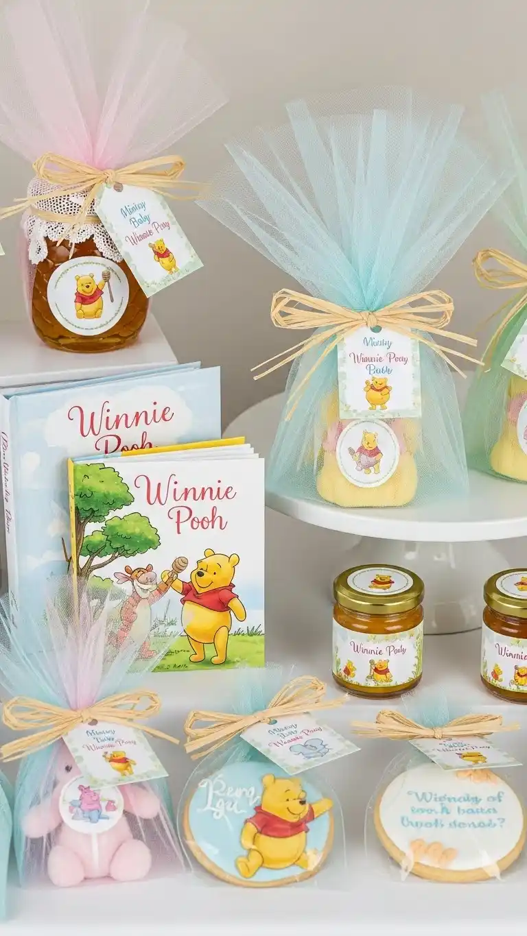 19 Winnie the Pooh Baby Shower Ideas for a Magical Day 11 7. Themed Baby Shower Favors