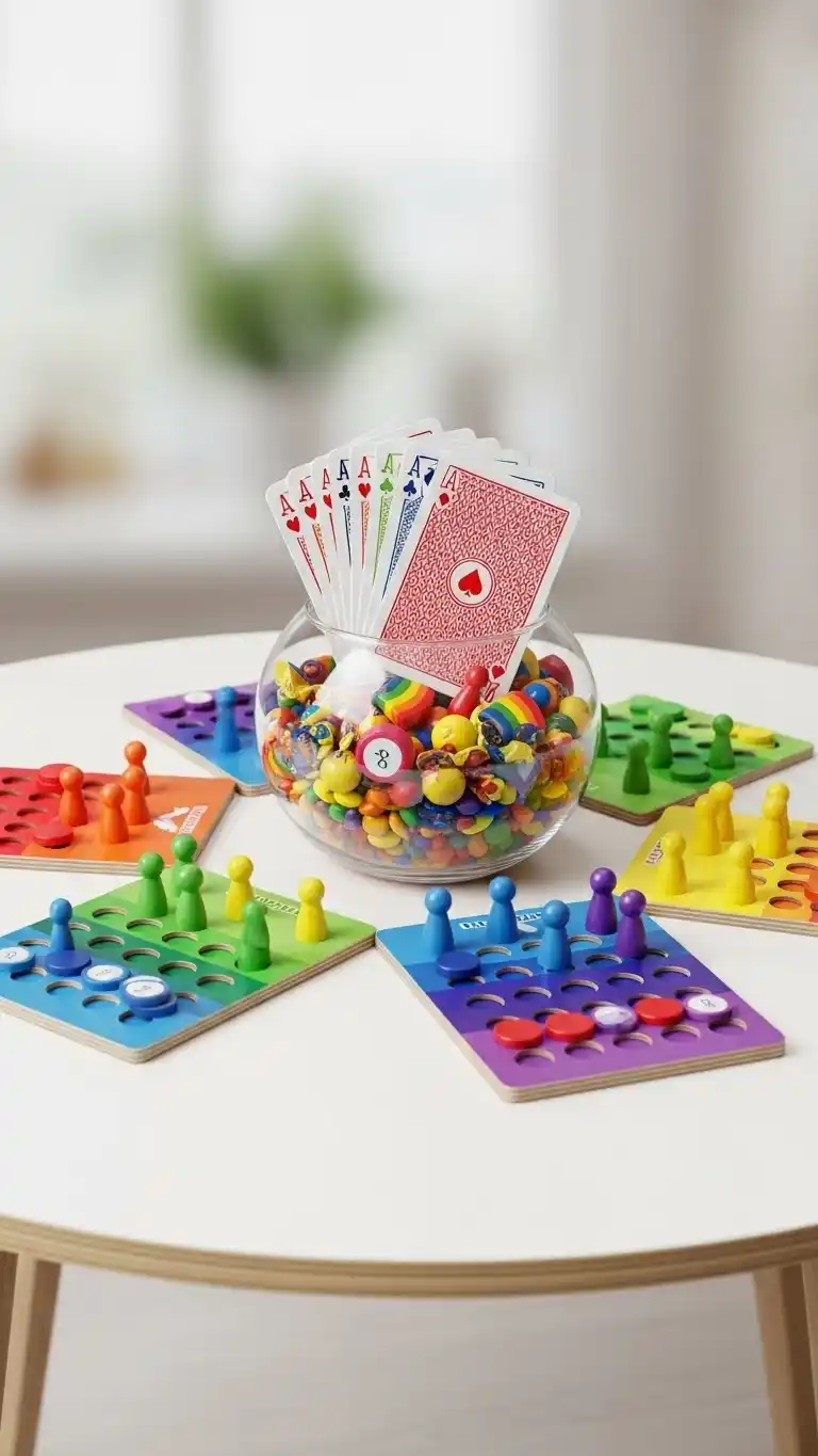 Vibrant & Chic Rainbow Party Ideas for Adults 12 8. Color-Themed Game Night