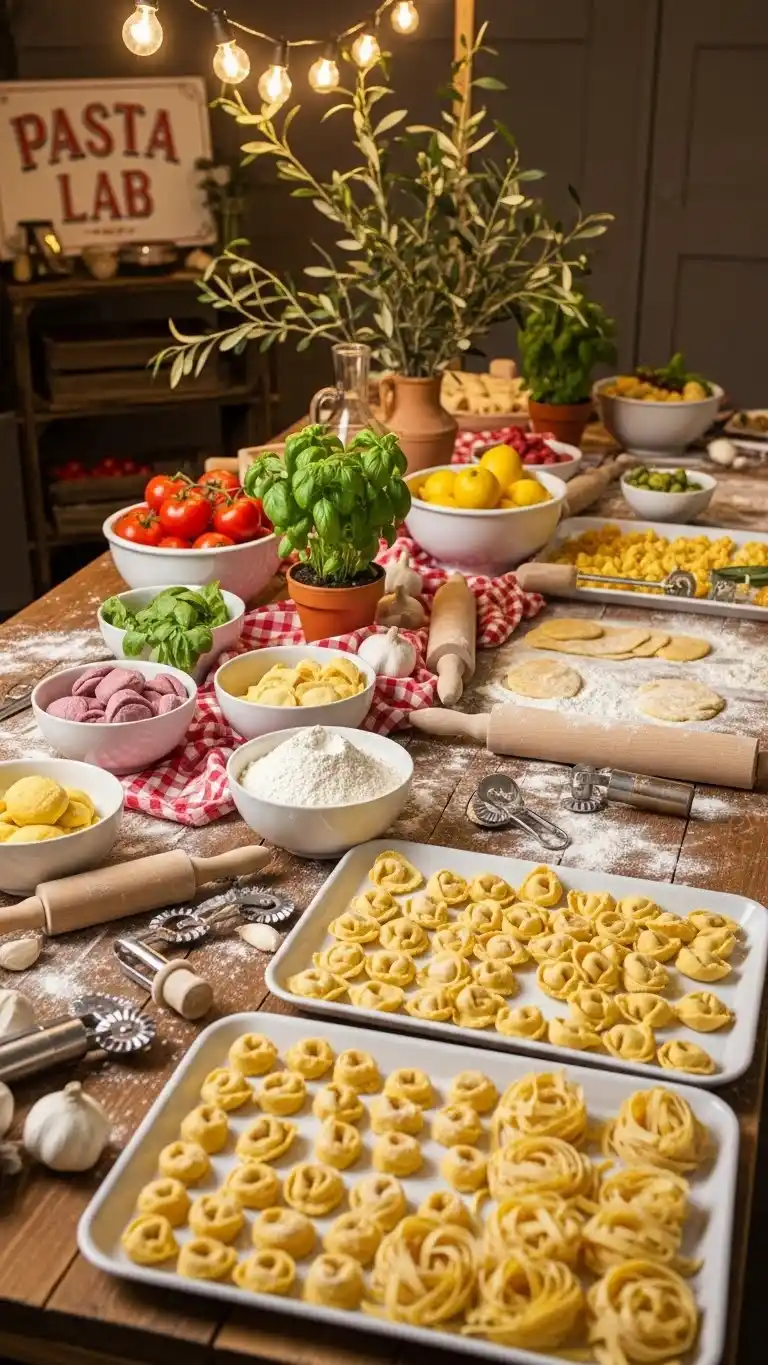 23 Italian Party Theme Decor Ideas That Wow Guests 13 9. Italian Pasta-Making Experience Theme