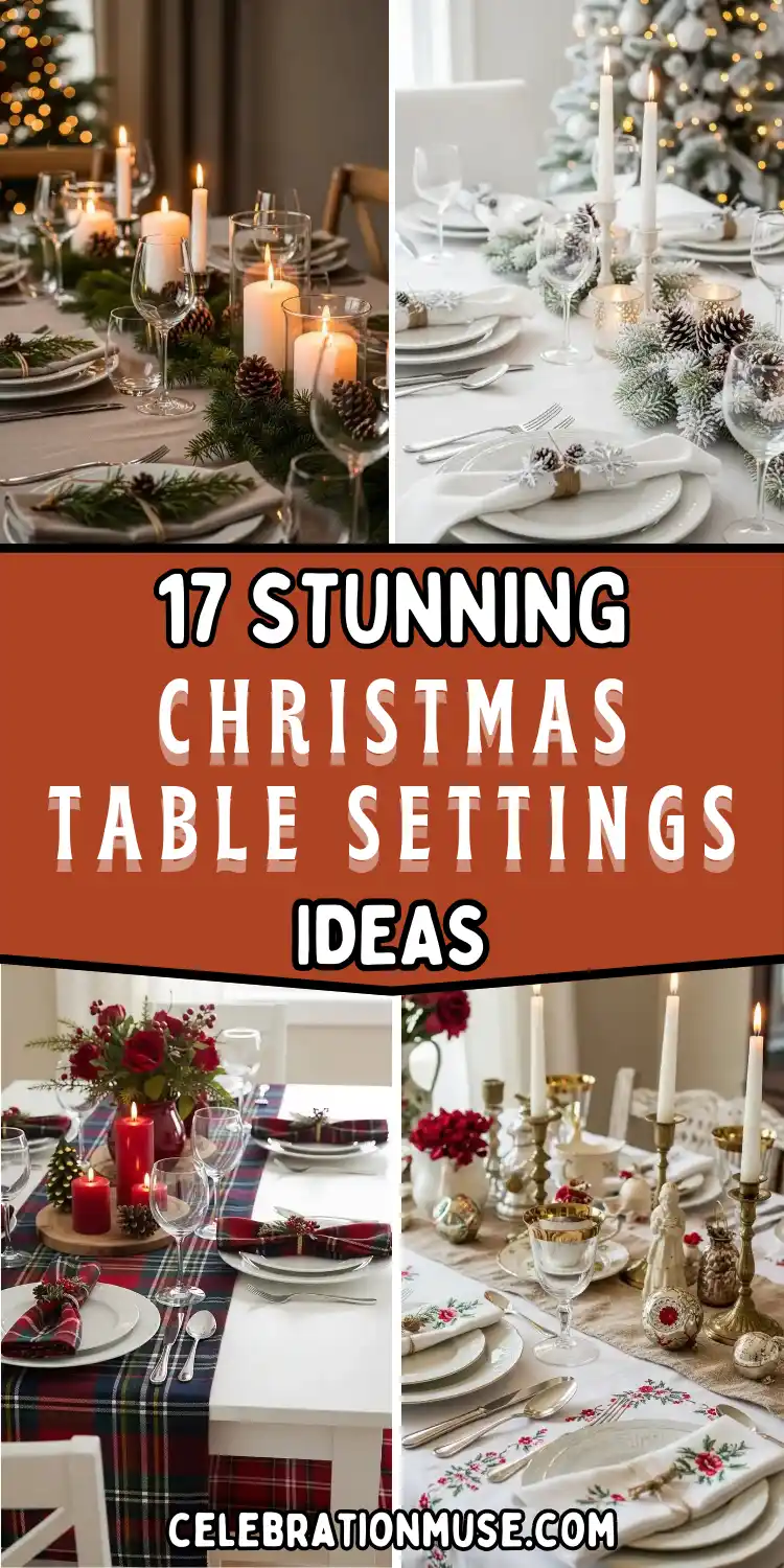 17 Christmas Table Settings for a Warm & Festive Look 2 Christmas Table Settings