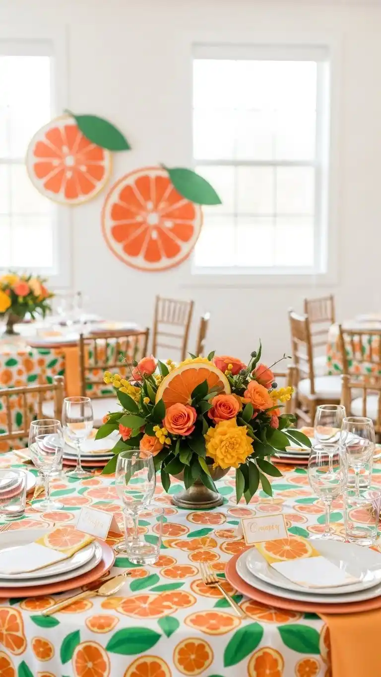 17 Fresh & Fun Citrus Themed Party Inspirations 3 Citrus Hues That Work Everywhere