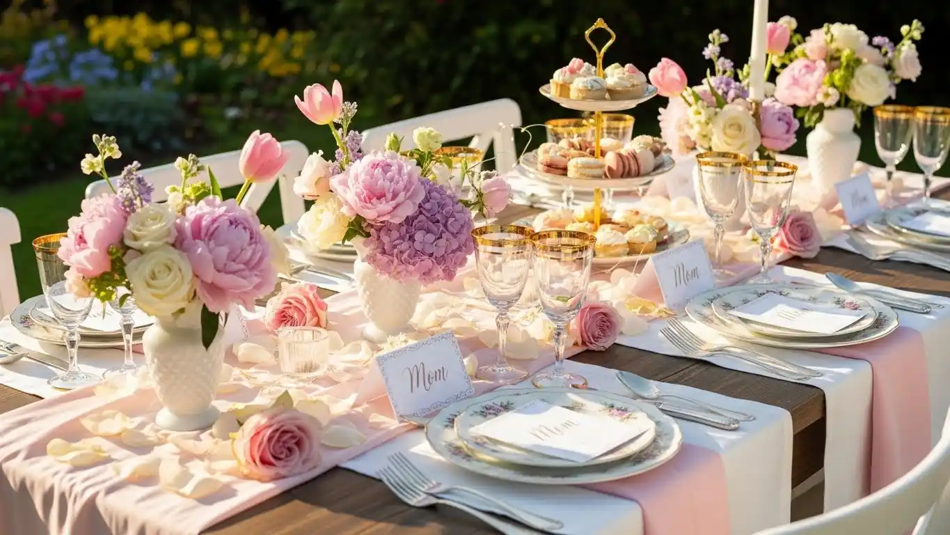 Mothers Day Table Settings