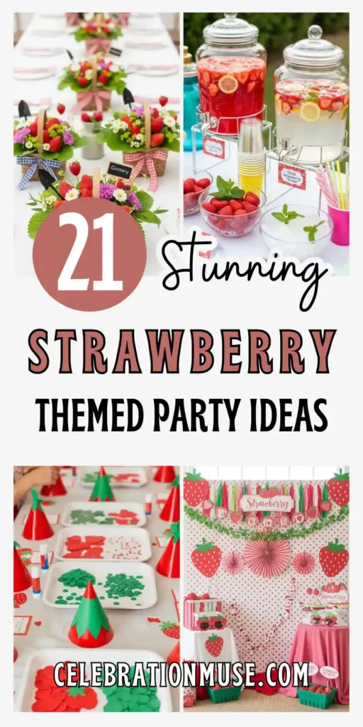 21 Strawberry Themed Party Ideas That Shine 2 Strawberry Themed Party