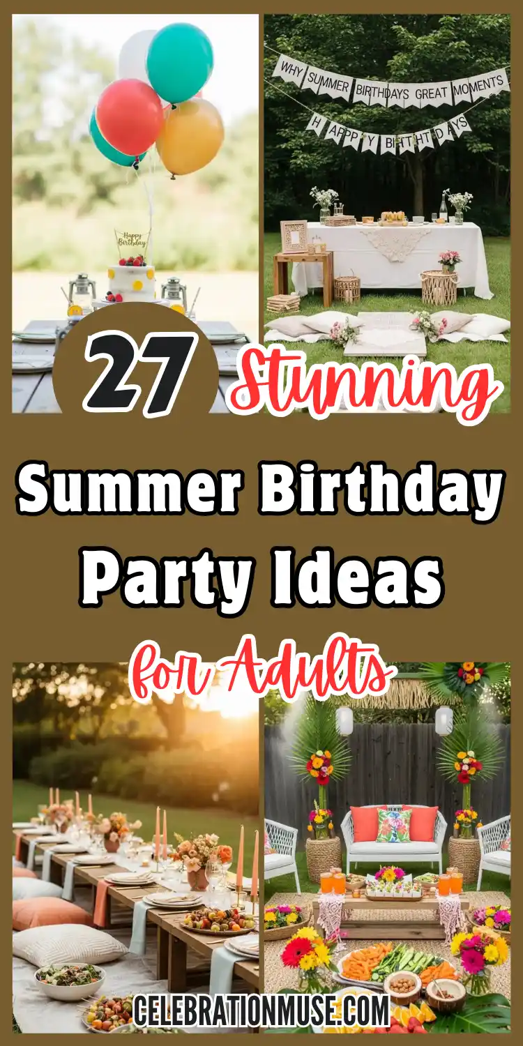 27 Creative Summer Birthday Party Ideas for Adults 2 Summer Birthday Party Ideas for Adults