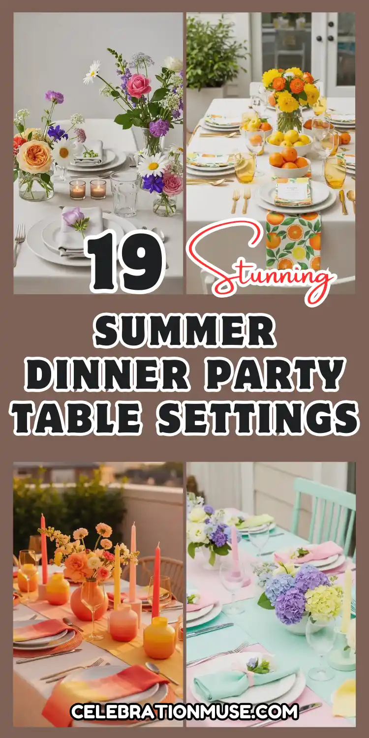 Simple & Chic Summer Dinner Party Table Settings 2 Summer Dinner Party Table Settings