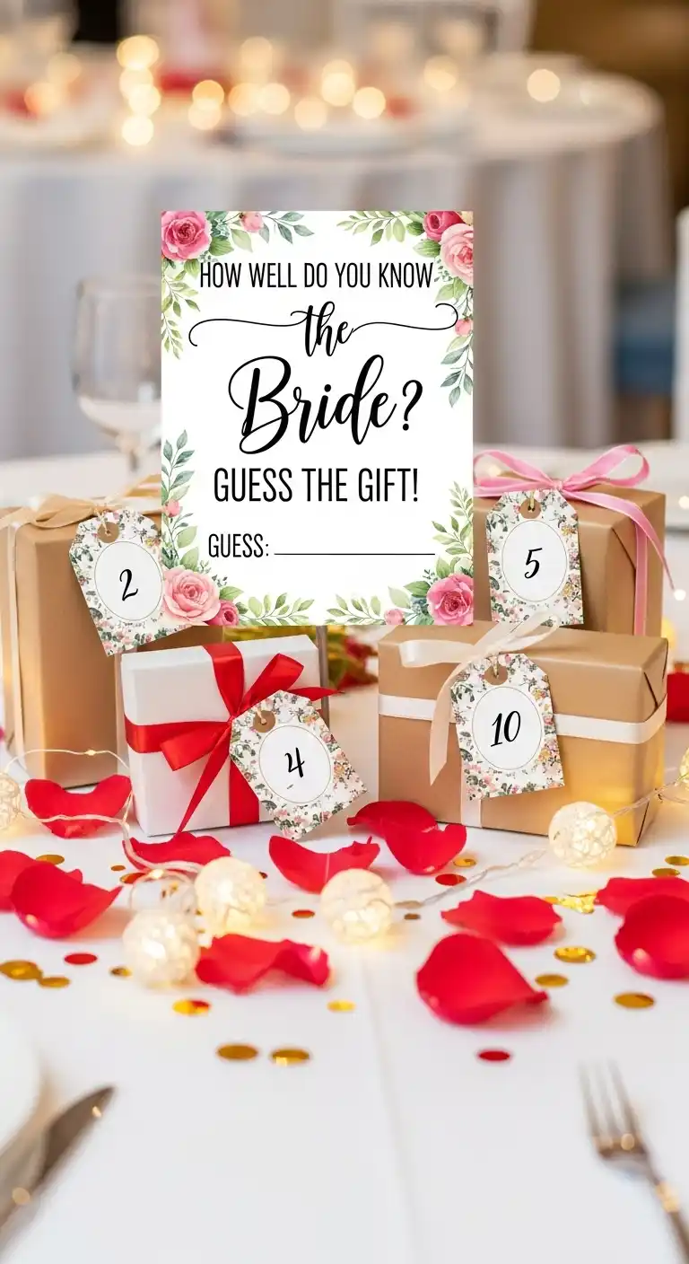 Top Fun Bridal Shower Party Ideas to Try This Year 5 1. Personalized Gift Guessing Game