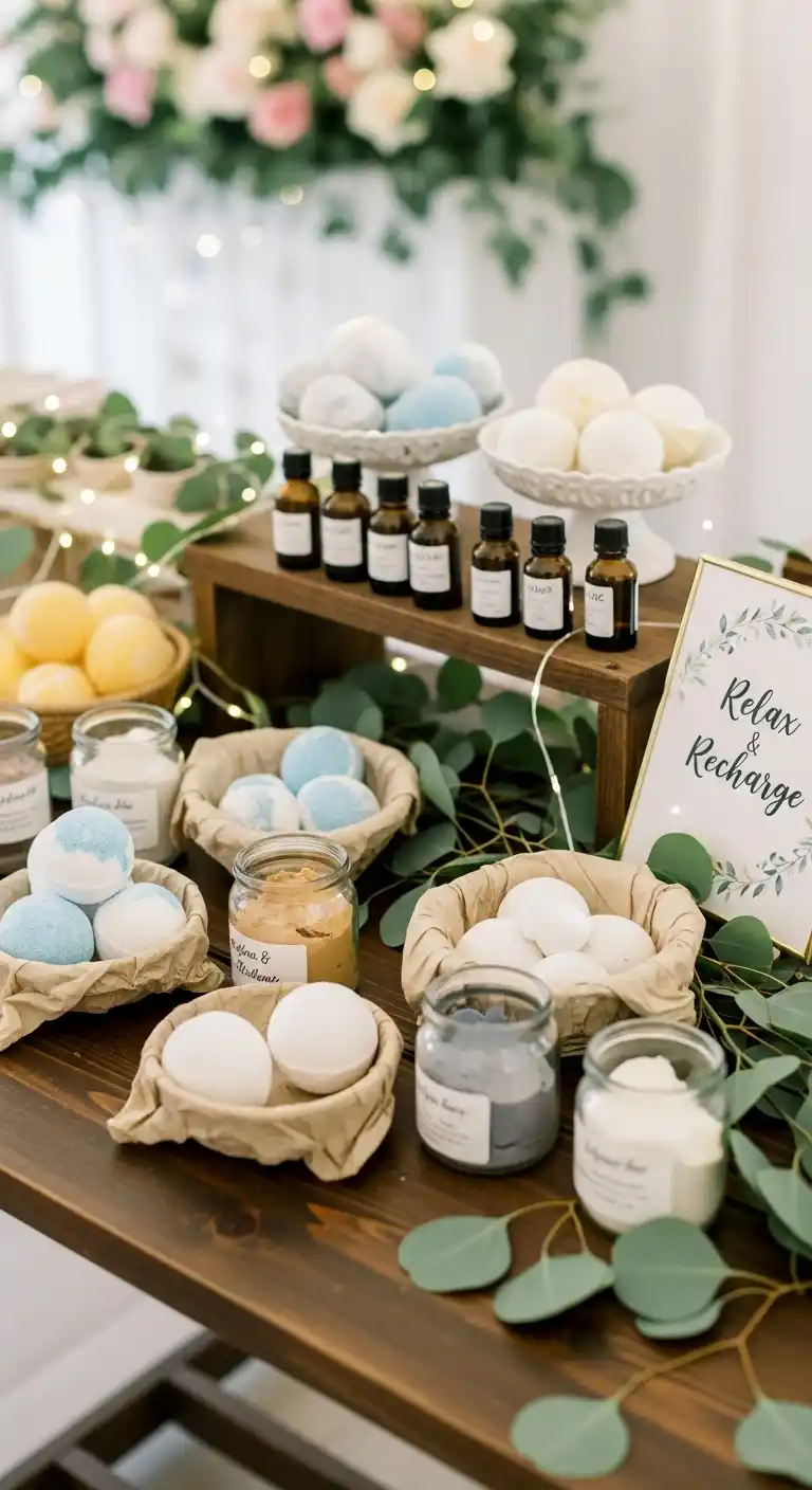 Top Fun Bridal Shower Party Ideas to Try This Year 14 10. DIY Spa or Relaxation Corner