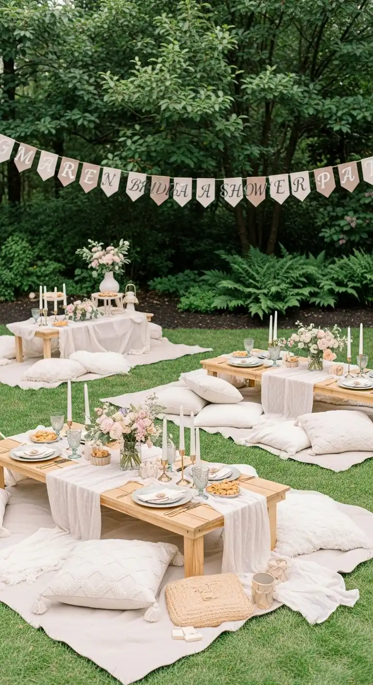 Top Fun Bridal Shower Party Ideas to Try This Year 16 12. Garden Picnic Party