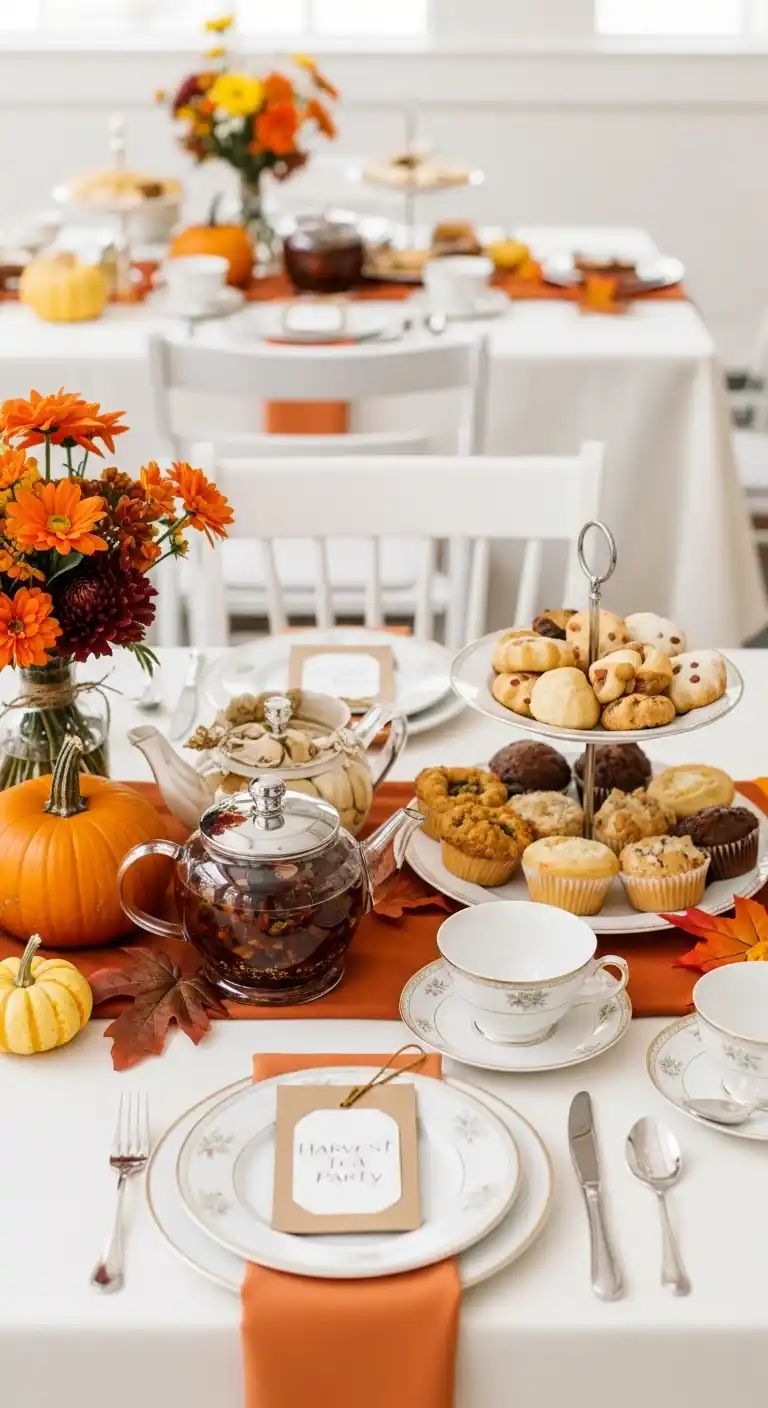 15 Creative Fall Engagement Party Ideas to Try 16 12. Harvest Tea Party