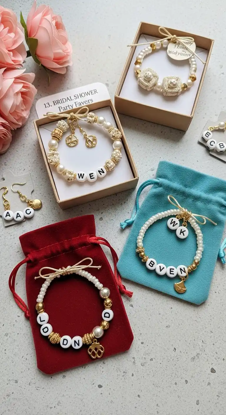 15 Cute Bridal Shower Party Favors to Try 17 13. Handmade Jewelry or Bracelets
