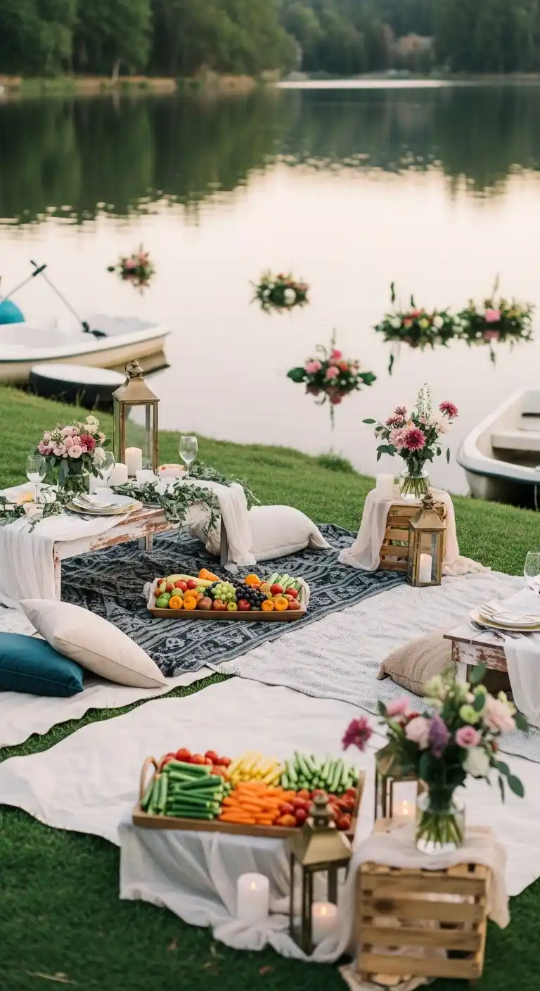 Outdoor Engagement Party Ideas for Every Style 18 14. Lakeside Celebration