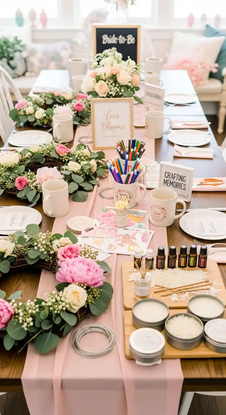 Top Fun Bridal Shower Party Ideas to Try This Year 18 14. Themed Crafting Workshops