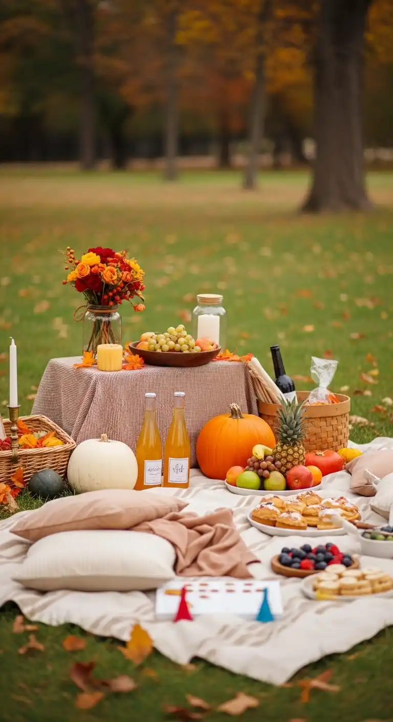 15 Creative Fall Engagement Party Ideas to Try 19 15. Autumn Picnic in the Park