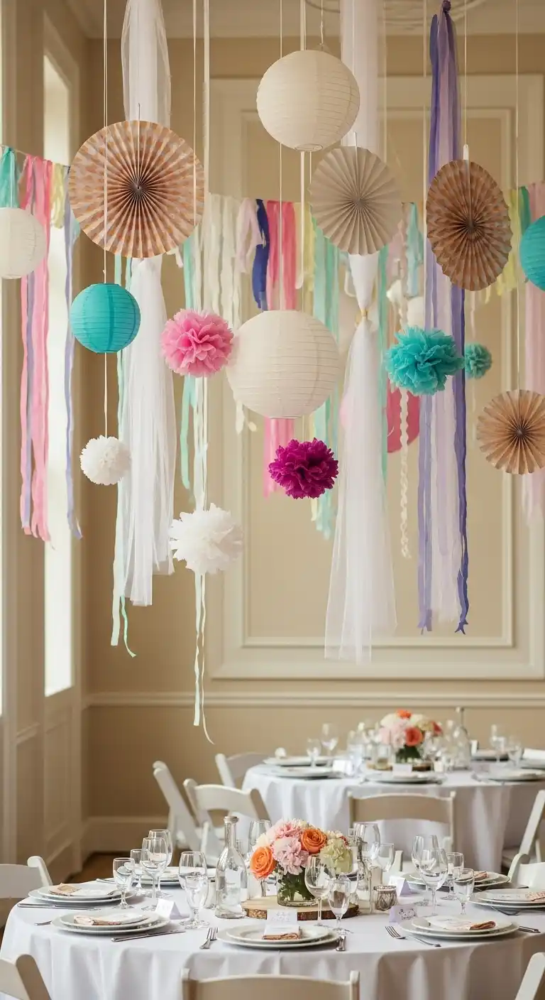 Bridal Shower Decorations That Wow Your Guests 10 6. Elegant Hanging Decorations