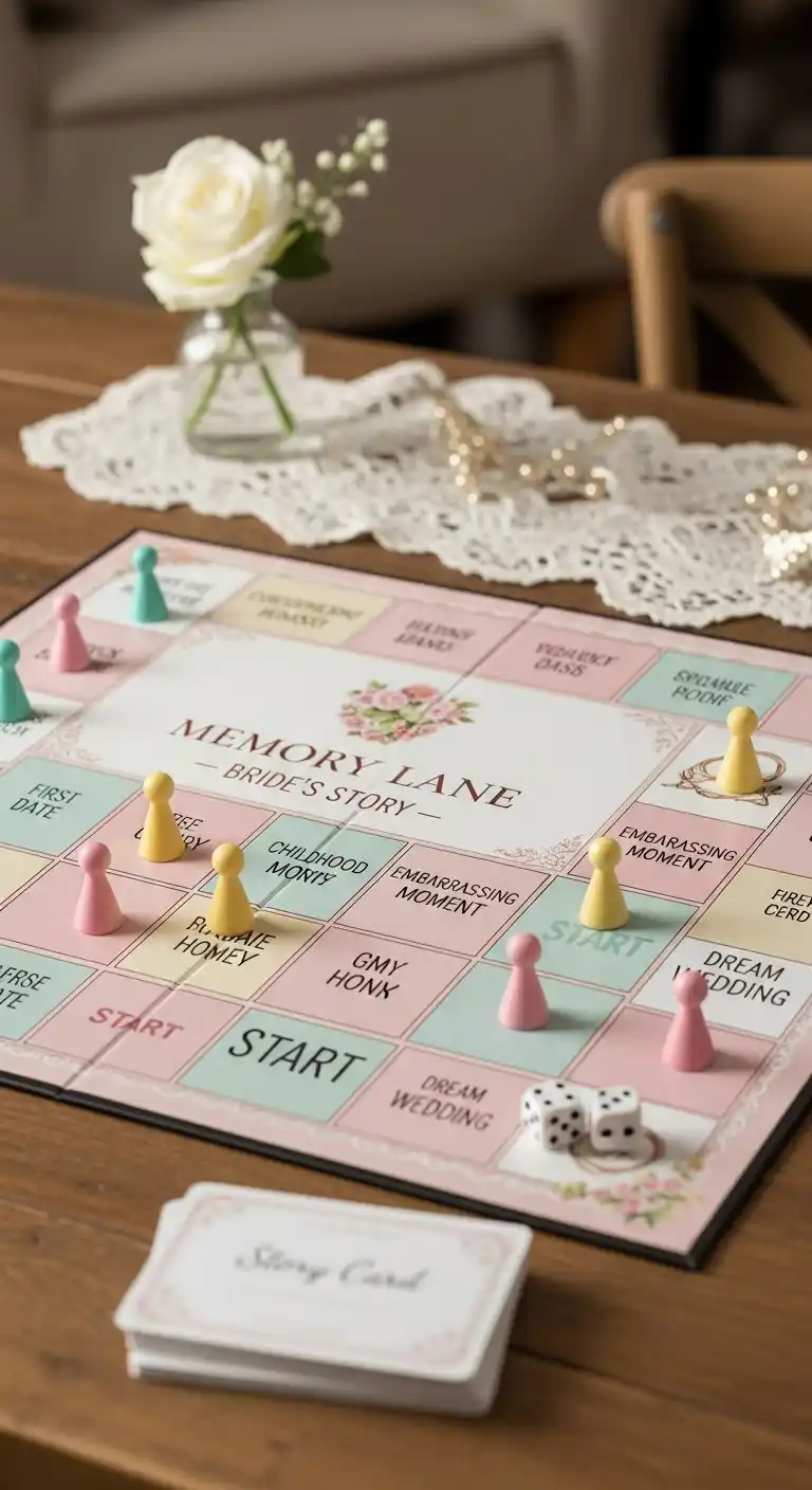 15 Fun Bridal Shower Games to Try This Year 10 6. Memory Lane – Bride’s Story Game