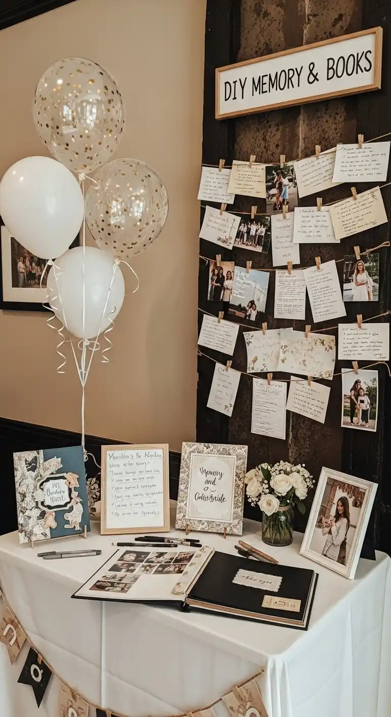 Bridal Shower Decorations That Wow Your Guests 11 7. DIY Memory and Guest Books