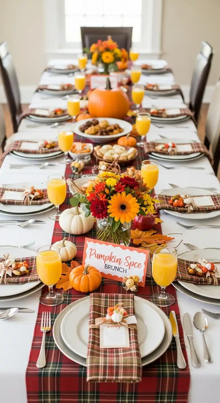 15 Creative Fall Engagement Party Ideas to Try 11 7. Pumpkin Spice Brunch Party