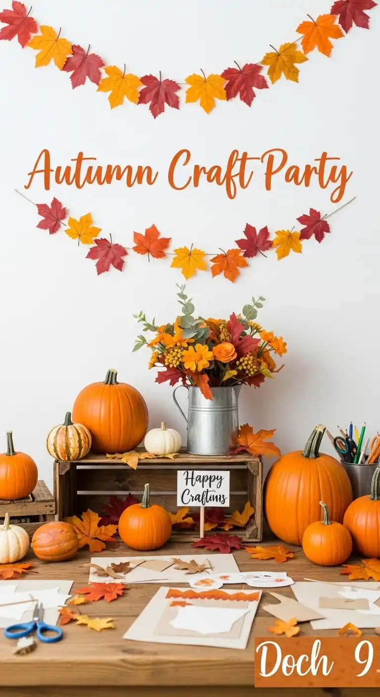 15 Creative Fall Engagement Party Ideas to Try 13 9. Autumn Craft Party