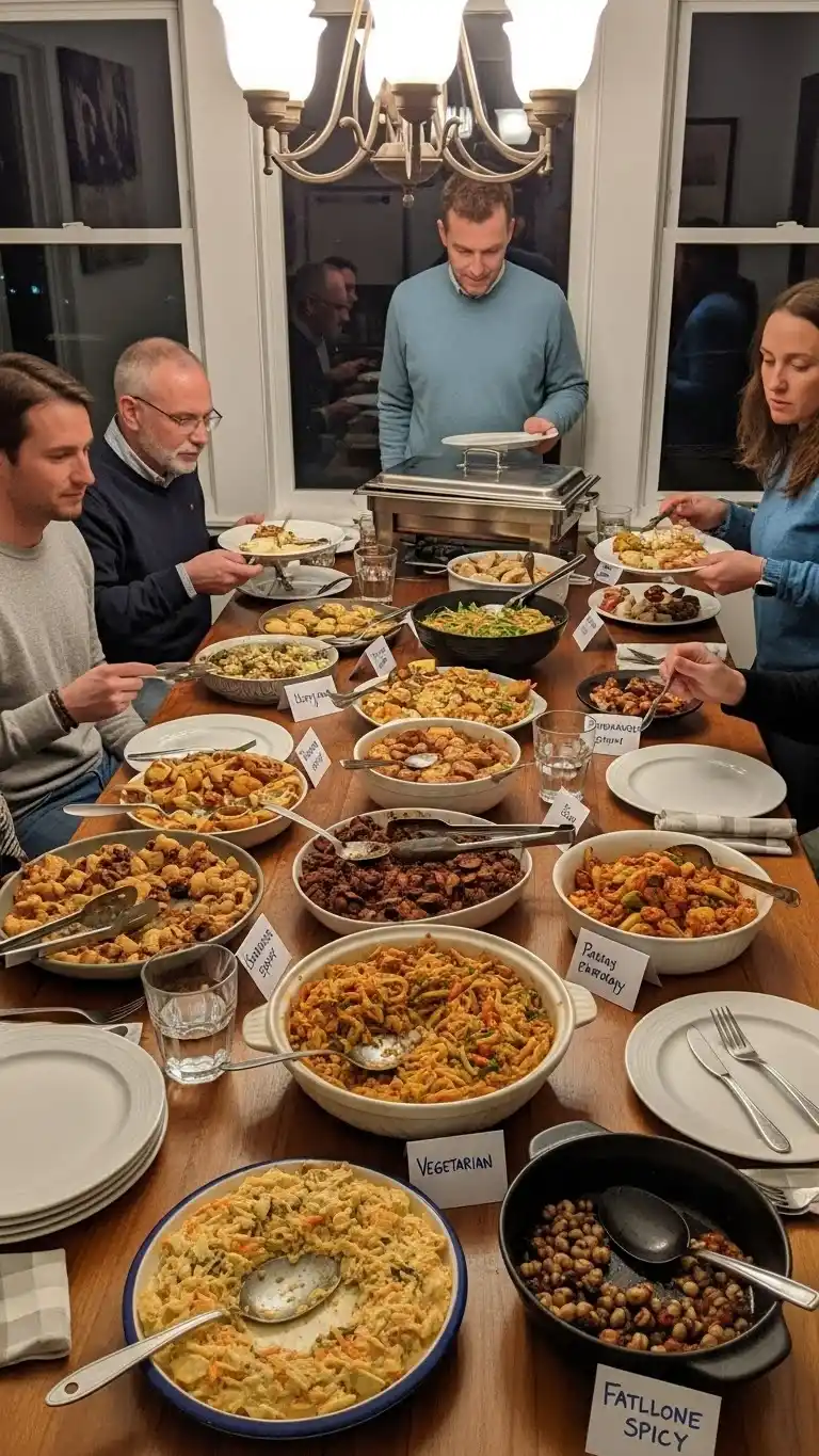 Going Away Party: 13 Fun Ideas to Celebrate in Style 8 Potluck Dinner Featuring Guest’s Favorite Foods