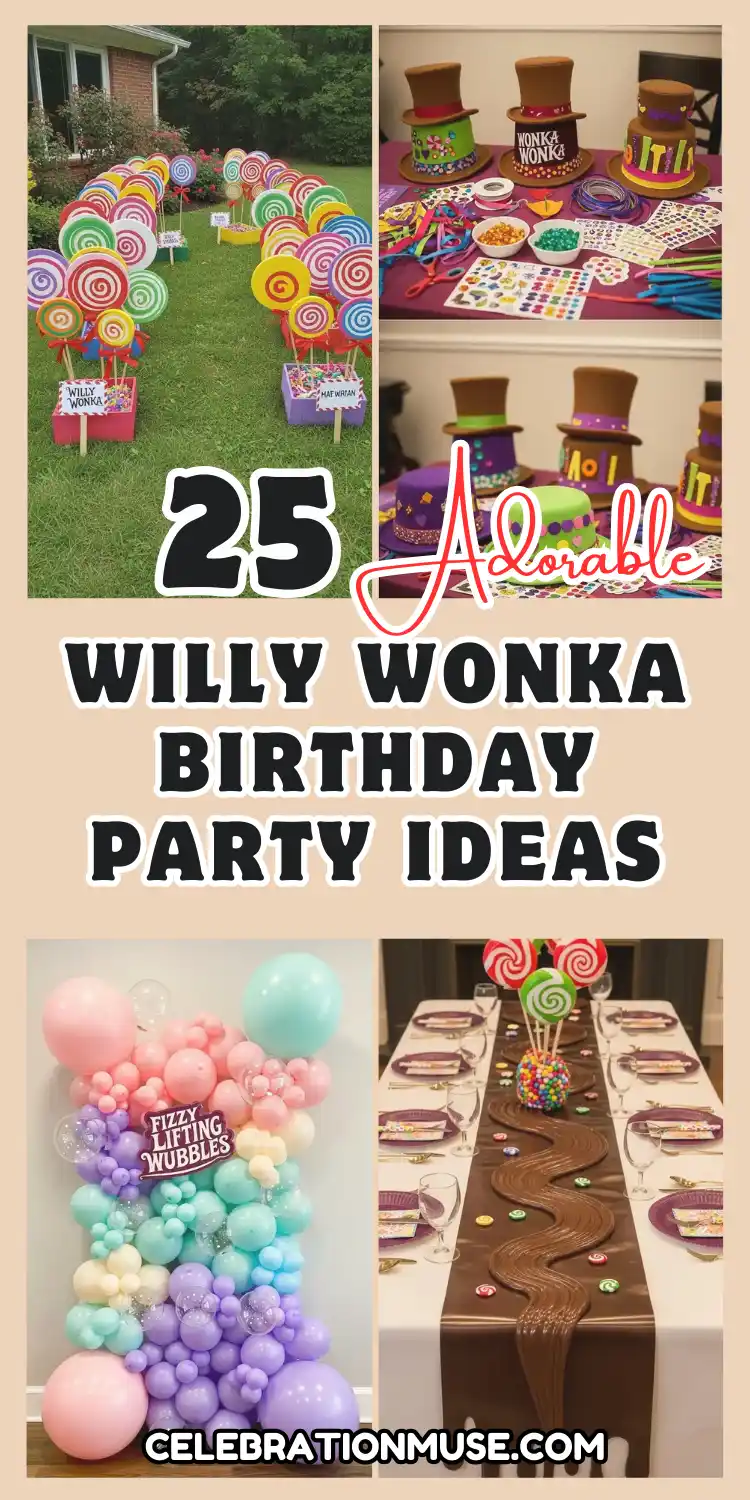 Fun & Colorful Willy Wonka Birthday Party Ideas 2 Willy Wonka Birthday Party