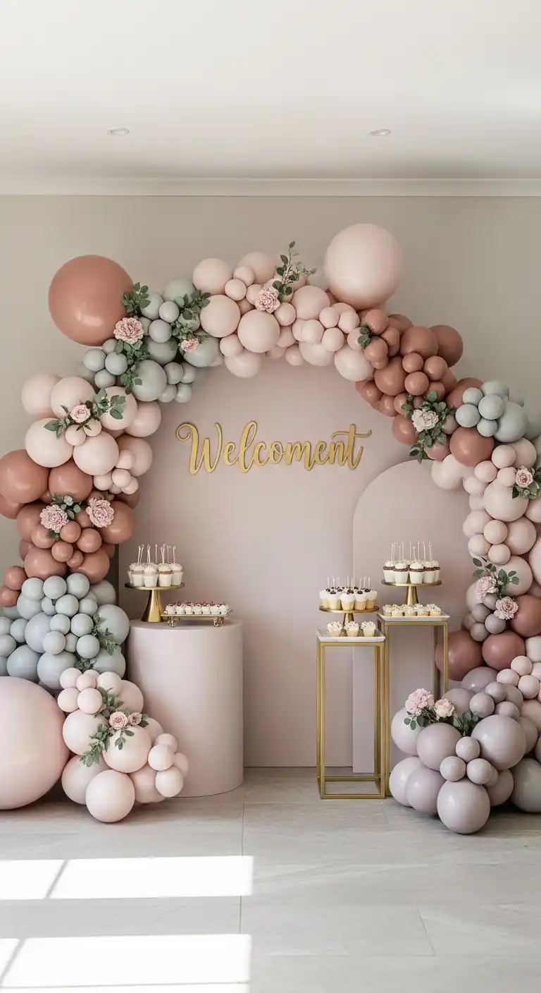 Engagement Party Decorations: 19 Chic Ideas 5 1. Balloon Arches and Garlands