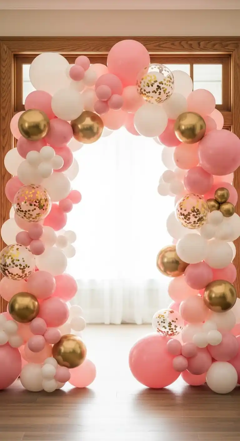 21 Stunning Birthday Party Balloon Decorations on a Budget 5 1. Classic Balloon Arch