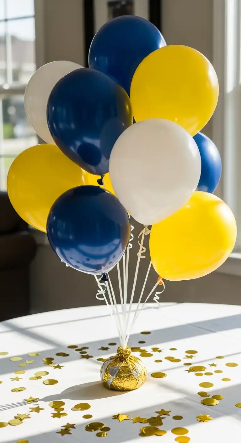 21 Stylish Graduation Party Table Centerpieces 5 1. Classic Balloon Bouquets
