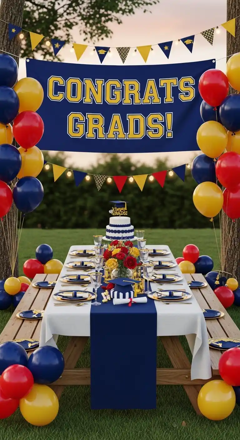 Graduation Party Themes: 15 Fun & Creative Ideas 5 1. Classic School Colors Theme