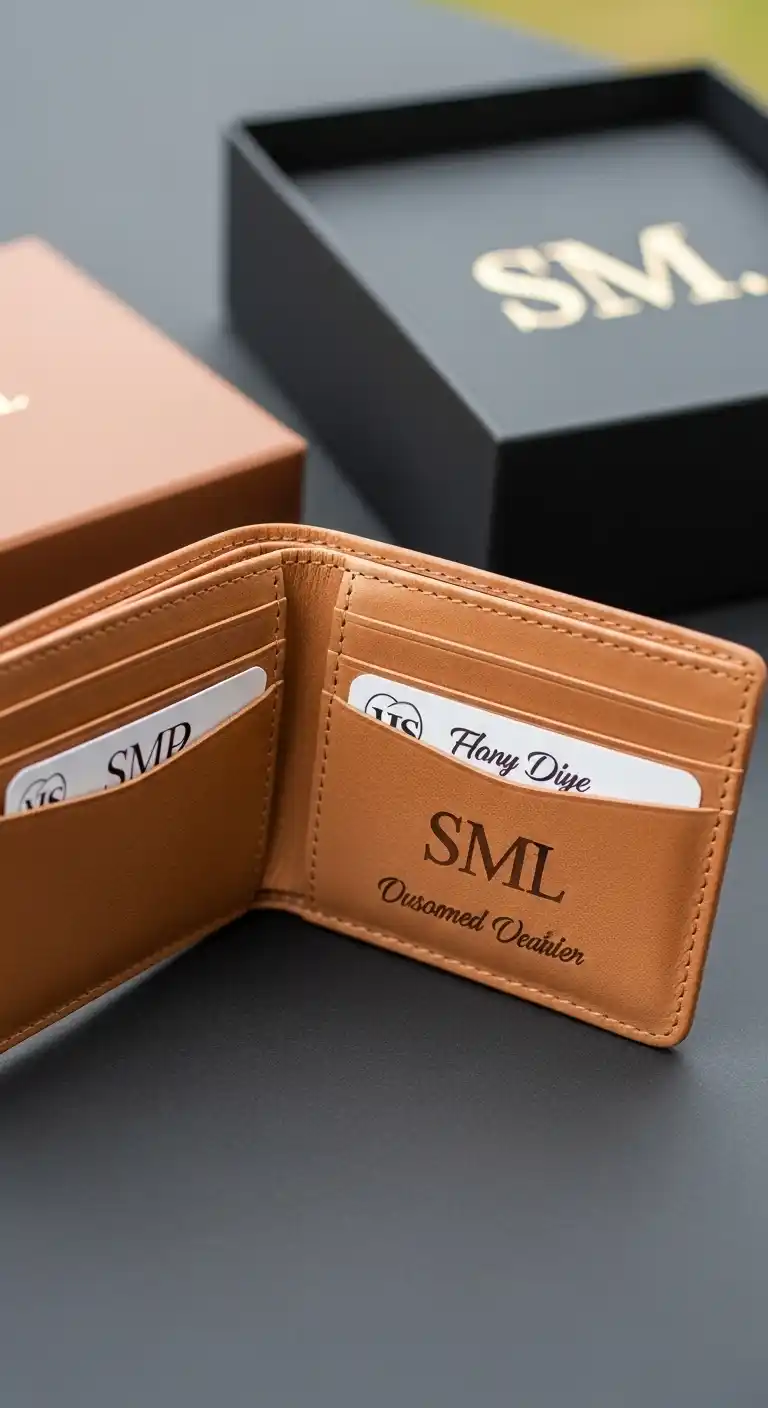 20 Unique Wedding Anniversary Gifts for Husband 5 1. Customized Leather Wallet with His Initials