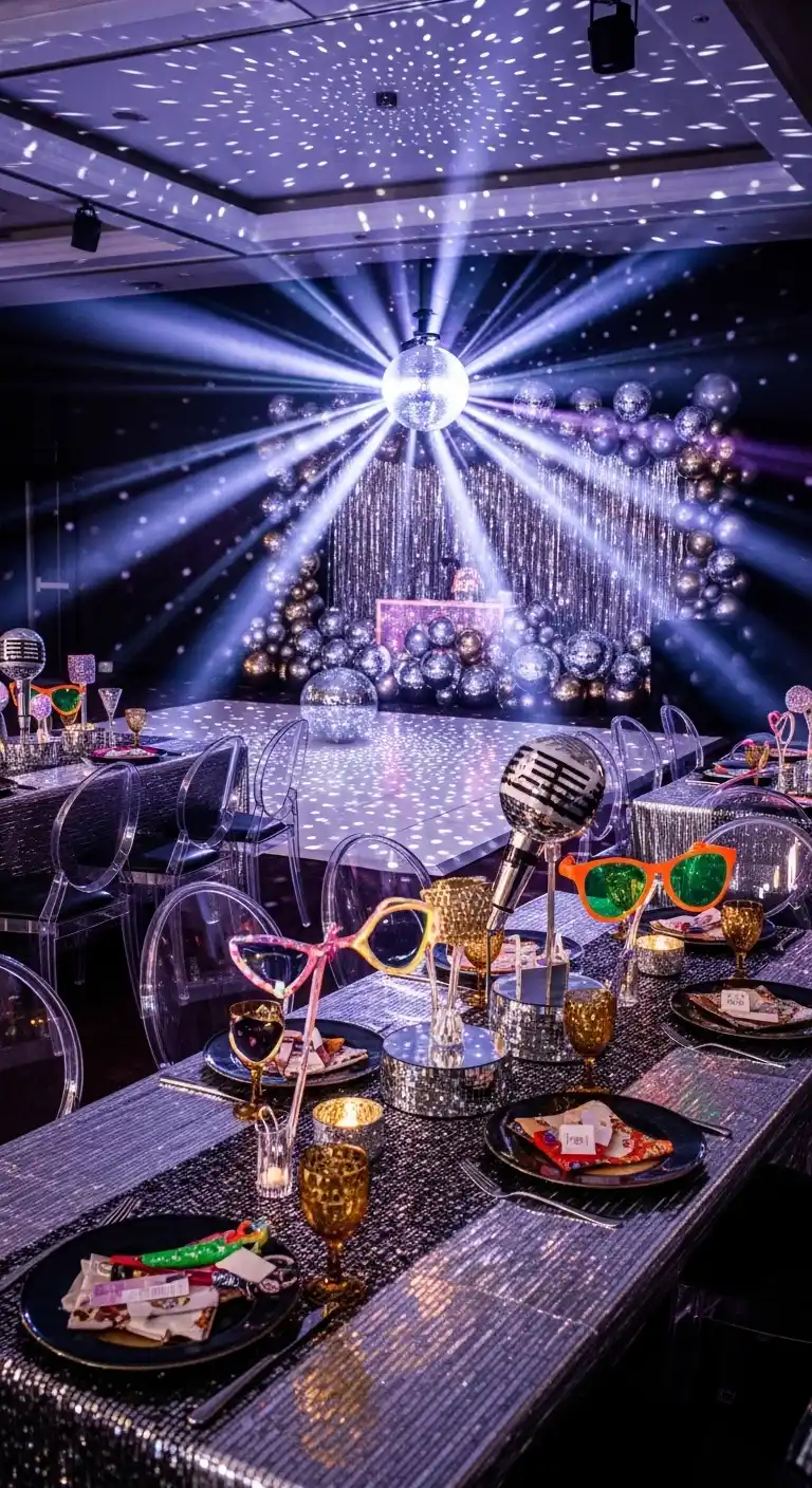 Bridal Shower 70s Theme: 17 Stylish Ideas 5 1. Disco Fever Dance Party