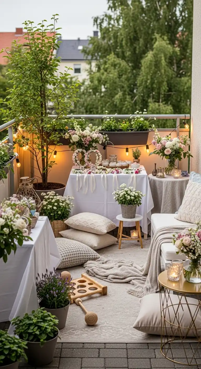 17 Lovely Bridal Shower at Home Ideas 5 1. Garden-Themed Bridal Shower at Home