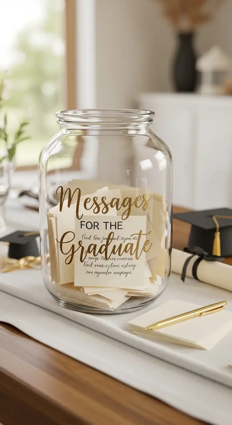 20 Graduation Party Memory Ideas You’ll Treasure 5 1. Graduation Party Memory Ideas with a Message Jar
