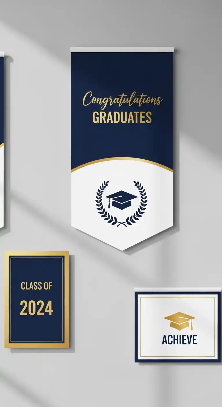 15 Graduation Party Supplies That Make Celebration Easy 5 1. Graduation-Themed Banners and Signs