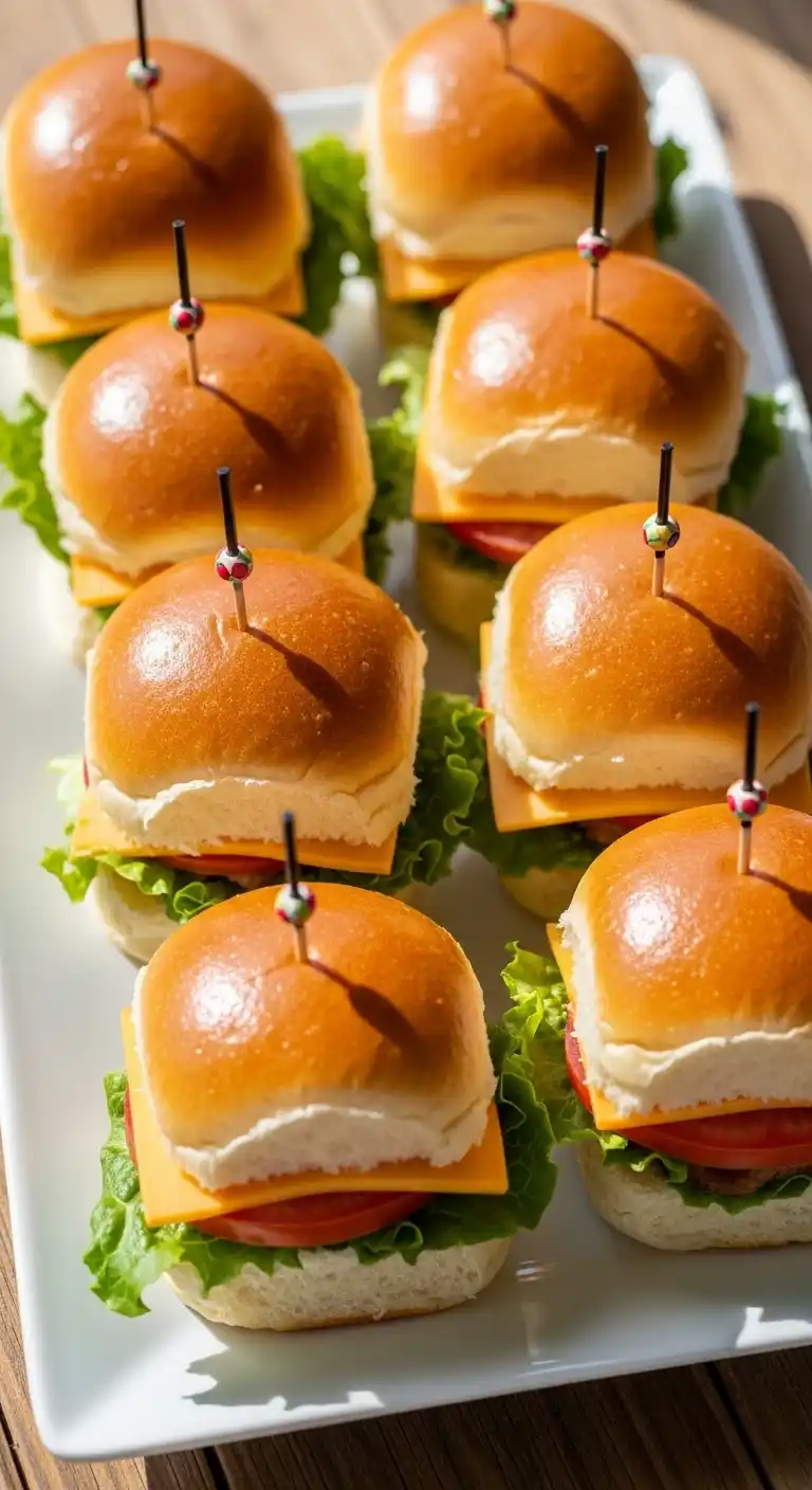 21 Graduation Party Lunch Ideas That Wow Your Crowd 5 1. Mini Sandwich Sliders