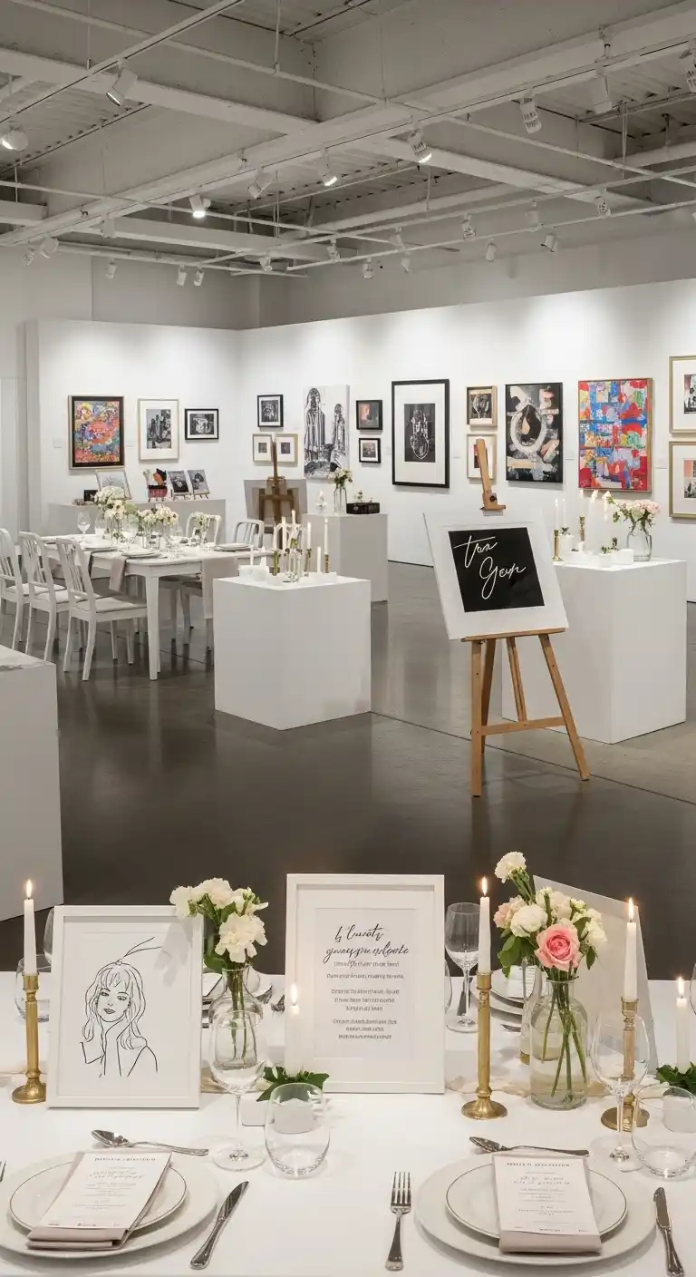 19 Engagement Party Themes You’ll Absolutely Love 14 10. Art Gallery Soirée
