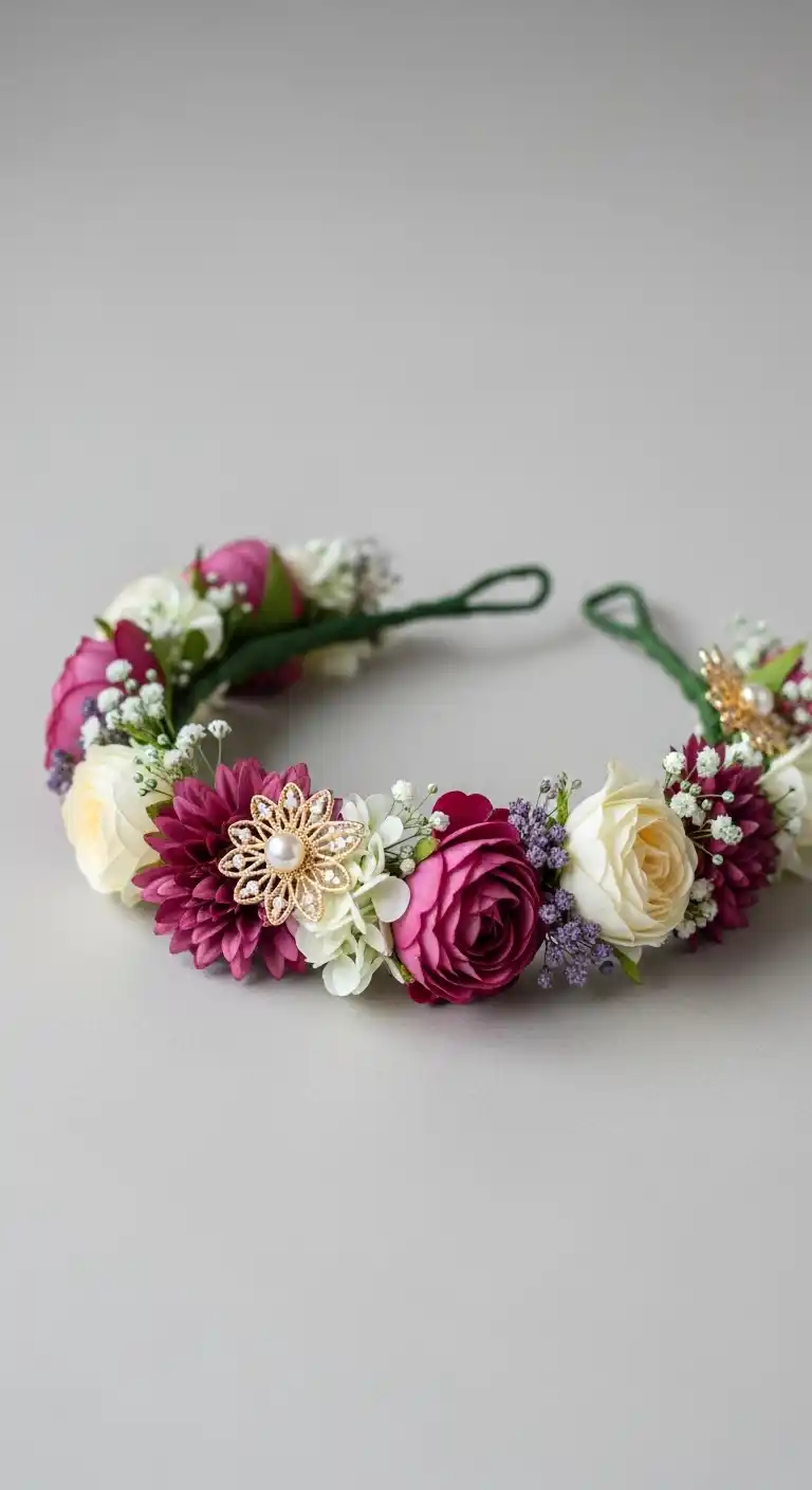 Bridal Shower Accessories Ideas for Every Theme 14 10. Flower Crowns or Hair Accessories