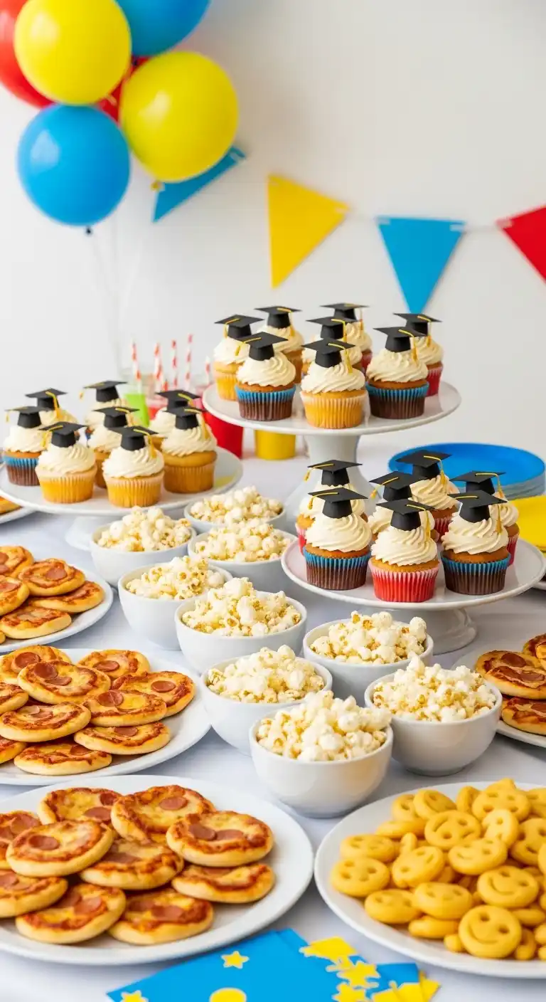 20 Stunning Graduation Party Food Table Looks 14 10. Kid-Friendly Graduation Party Food Table