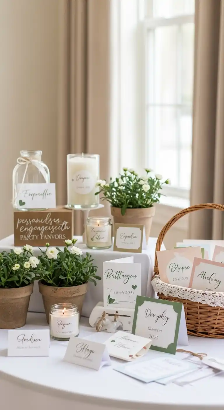 Engagement Party Decorations: 19 Chic Ideas 14 10. Personalized Party Favors