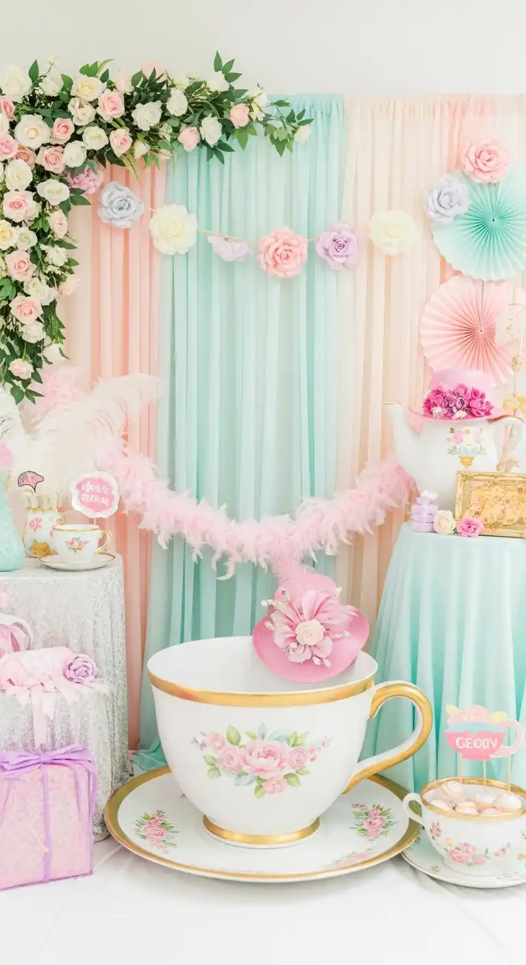 Bridal Shower Tea Party Looks That Delight 14 10. Photo Booth Setups with Tea Party Props