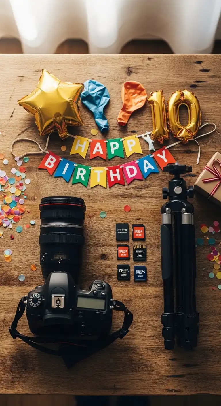 21 Birthday Party Essentials You Can’t Forget 14 10. Photography and Videography Essentials